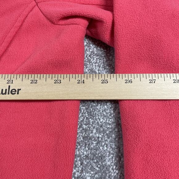 Columbia Jacket Womens 1X Fleece Zip Up Pockets Outdoors Hiking Coral Pink - Picture 11 of 14